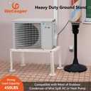 WeCooper Mini Split Ground Stand for 9000-48000 BTU Ductless AC Heat Pump,Heavy Duty Adjustable Mini Split Condenser Stand,Max Load 450LBS