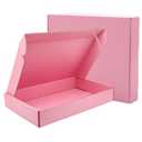 Pink Shipping Boxes For Small Business, 12*8*2 Inches, Pack Of 12, Corrugated Cardboard Boxes For Shipping, Packaging, Storage, Craft Gifts Giving