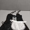 Avidlove Lingerie for Women Contrast Lace Maid Lingerie Dress Halloween Costumes Sets (3 pack) Size S