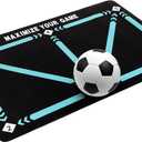 Player Equipment Ball Control Training, Silent Auxiliary Trainer Dribble Soccer, Football Anti-Skid Door Mat Football Ground Field Corner Mat for Training, Carpet Football Footstep Mat