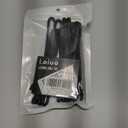 8PCS Silicone Cable Ties 18-Inch Reusable Twist Ties Steel-Core Cable Tie Straps Organizer All Purpose Bendable Cord Tie for Indoor Outdoor Bundling Holding Securing and Wrapping Cables (Black)