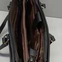 LOVEVOOK Laptop Tote Bag for Women 15.6 Inch Waterproof Leather Computer Bags Business Office Work Briefcase Black