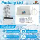 2026 Upgraded WPW10715708 Refrigerator Ice Maker Assembly, 115V 60Hz 185W, Compatible with Whirlpool Maytag Kenmore, Replaces W11729596 AP7244933 IMKIT94