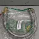 3/4" Ball Valve x 3/4" FIP x 24" Water Heater Hose Connector, Stainless Steel Braided Corrugated Flexible Water Heater Connector, Push To Connect Brass Plumbing Fitting, Copper, Pex, CPVC, 2 Pack