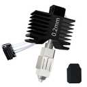 HzdaDeve Upgraded 0.2MM P1S/P1P Hotend Hot End Full Assembly Print Head Hardened Steel Nozzle Extruder Ceramic Heater Cartridge Rod Thermistor Kit Replacement for Bambu Lab P1S P1P Series