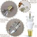 Acrylic Clear Furniture Legs Replacement Sofa Couch Feet Mid Century Decor for Cabinet Dresser Home DIY Legs Set of 4 (5.9inch)