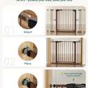 Babelio Baby Gate for Stairs No Drilling, 29-48 in PressGuard Dog Gate