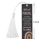 Beloved Principal Acrylic Bookmark with Rainbow Design and Appreciation Words, You are One in a Million Gift for School Leaders, 4.7x1.3 Inch, WCB22