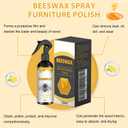 Natural Beeswax Care Spray & Restorer, Bees Wax Furniture Polish And Cleaner, Beeswax Spray Cleaner for Wood Floors And Furniture, Protective Conditioning Formula (120ML, 2 Pcs)