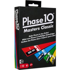 Mattel Games Phase 10 Masters Classic Card Game Including 60 Phase Target Cards that Can Be Played in Any Order for 2 to 6 Players