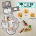 Portable Changing Pad for Baby Soft, Comfortable Portable Diaper Changing Pad with Wipes Pockets, Waterproof and Easy to Clean Baby Registry Search, new born baby essentials must haves, baby stuff