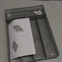 JANE EYRE Drawer Organizer, Cutlery Tray Silverware Flatware Storage Divider for Kitchen, Mesh Wire with Non-slip Foam Feet, 5 Component, Silver