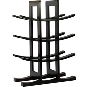 Oceanstar WR1132 12-Bottle Bamboo Wine Rack, Dark Espresso