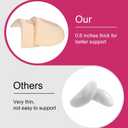 4 Pairs Shoulder Pads for Womens Clothing 15mm Thick Foam Shoulder Pad Breathable Sponge Pads for Sloping High Low Shoulders Suit, White & Skin Color