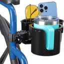 Wheelchair Cup Holder, 2-in-1 Water Bottle and Storage Box, Designed Cup Holder for Bottle with Handle, Cup Holder for Wheelchair, Walker, Rollator, Stroller, Camper, Golf cart 1 pc