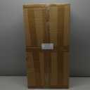 Zonon 1 Pcs Semi Recessed Fire Extinguisher Cabinet White Industrial Architectural Wall Cabinet, Door with Handle Version for 10 Pound Dry Chemical Fire Extinguisher