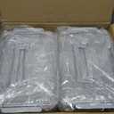 Plastic Storage Bins with Lids Stackable organization and Storage Containers for Organizing Snacks, Crafts, Tools Clear Storage Box with Latching handle(Clear, 2PCS-4.5QT 2PCS-8.5QT)