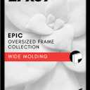 Americanflat 27x39 Poster Frame with Polished Plexiglass - Black Picture Frame - Wide Photo Frames Made of Engineered Wood for Vertical or Horizontal Wall Display - Epic Collection - Black