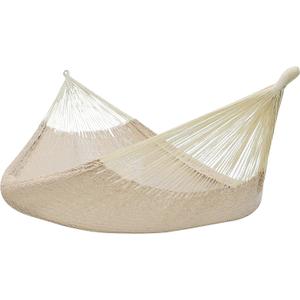 Sunnydaze Handwoven XXL Thick Cord Mayan Double Hammock for Outside - 625-Pound Capacity Heavy-Duty Outdoor Hammock - Natural