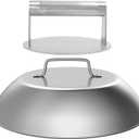 SafBbcue Griddle Accessories for Blackstone, 6.2'' Burger Press & 12'' Melting Dome, Stainless Steel Grill Burger Patty Press, Perfect for Outdoor or Family Gatherings on a Flat Top Grill