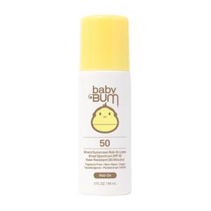 Sun Bum Baby Bum Mineral SPF 50 Roll-On Sunscreen - Vegan and Hawaii 104 Act Compliant (Without Octinoxate & Oxybenzone) - Broad Spectrum Moisturizing UVA/UVB - Travel Size - 3 oz