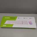 seenda Bluetooth Keyboard and Mouse Combo for Mac, SKM64-2 Rechargeable Slim Wireless Keyboard Mouse Compact, 3 Multi-Device Connection, Compatible for Mac, MacBook Pro/Air, iPad, White Purple