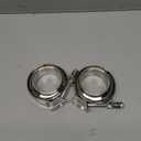 2 X 2.5" Quick Release V-Band Clamp with Male Female Flanges 304 Stainless Steel for Turbo Downpipes (2.5 inch, 2 Pack)