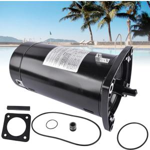 USQ1102 Swimming Pool Pump Motor Kit Square Flange 1HP, 3450 RPM, 48Y Frame, 60 HZ, ODP Enclosure Replacement for A O Smith Reliability for Your Pool Pump Vahaha