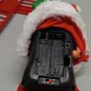 PURFUN Electric Santa Climbing Ladder Battery Operated Climbing Santa Claus with Music, Climbs Up and Down, Christmas Decorations Christmas Tree Ornament Holiday Xmas Party Supplies Home Decor