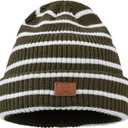 Clakllie Cuffed Knit Beanie Womens Winter Hat Ribbed Unisex Skull Cap Casual Stocking Hats for Men Warm Ski Toboggan Hats (One Size, S-og07-light Green)