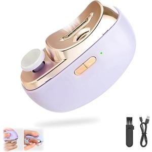 Electric Nail Clipper for Senior - 2026 Smart Nail Clipper for Seniors, Electric Toe Nail Clippe with Polishing, Nail Trimmers Gift for Adult for Arthritis, Low Vision (Purple)