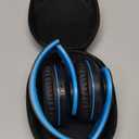 ZIHNIC Bluetooth Headphones Over-Ear, Foldable Wireless and Wired Stereo Headset Micro SD/TF, FM for Cell Phone,PC,Soft Earmuffs &Light Weight for Prolonged Wearing (Black/Blue)