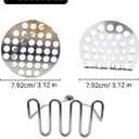 3 PCS Potato Masher Stainless Steel,Bean Smasher,Food Fruit Egg Masher Metal,Masher Kitchen Tool