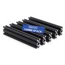 5PCS V Slot 2040 Aluminum Extrusion European Standard 150mm(5.9) Length Anodized Extruded Aluminum for CNC DIY 3D Printer and Industrial Bracket Making