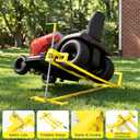 Garvee 880Lb Lawn Tractor Lift Jack for Riding Mowers - Yellow