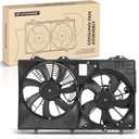 A-Premium Engine Radiator Cooling Fan Assembly Compatible with Select Toyota & Lexus Models - Sienna 2011-2016, RX350 2010-2015, fits with Trailer Tow Package - Replace# 163610P180, 163610P440