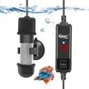 Hygger Small Aquarium Betta Heater, Submersible Fish Tank Heater 10W/25W/50W/100W with LED Digital Display, Suitable for Marine Saltwater and Freshwater up to 5/10/16/26 Gallon