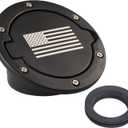 Hooke Road Wrangler Fuel Filler Door Gas Cap Tank Cover for 2007-2018 Jeep Wrangler JK Sahara Rubicon Sport 2/4 Doors (US Flag Accessories)