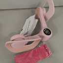 Thigh Trainer, 360Adjustable Pelvic Floor Muscle Trainer with LED Display, Inner Thigh Exerciser with 20LB Resistance Band for Women, Home Fitness Equipment for Hip, Leg, Arm (Pink)