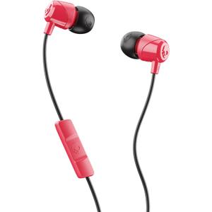 Skullcandy Jib Wired Earbuds with 3.5mm AUX Plug, Noise Isolating Fit, In-Line Microphone Call and Track Control, Convenient for Travel - Red (1 Pack)