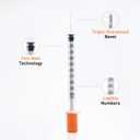 U-100 1ml 31 Gauge 5/16" Syringe, Individually Packed 100 PACK