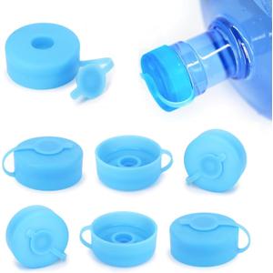 Myvision Secure Cap for 5 Gallon Water Dispenser,(8pcs) Reusable 5 Gallon Water Jug Cap, Silicone Non Spill Water Bottle Caps for 2.16in/55mm Bottle Mouth