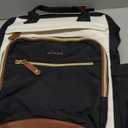 LOVEVOOK Laptop Backpack for Women Work Bag with Large Capacity Cup Side Pocket, 15.6 Inch Waterproof Computer Backpacks Purse, College Bookbag for School, Business, Teacher, Travel (Beige-black)