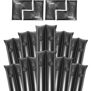 8Ft Pool Water Bags,10 Pack Double Chamber Water Tubes for Inground Pool Cover 0.6mm PVC Extra Durable Corner Pool Cover Weights for Winter Pool Cover Closing