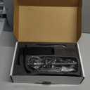 GBBNE Vessel Sink Faucet Waterfall Tall Bathroom Faucet Single Handle, Single Hole Lavatory Vanity Mixer Tap with Pop Up Drain and Supply Lines, Matte Black