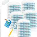 Bisenkud Duster Kit for Swiffer® Duster Refill: 50 Heavy Duty Refills + 2 Handles | 3X Grip & Static Tech | Car, Furniture & Electronics Dry Cleaning