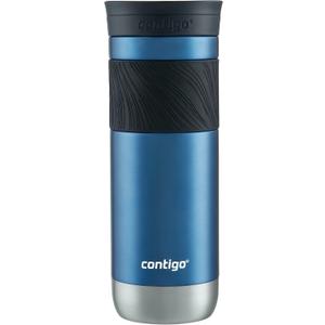 Contigo Byron Vacuum-Insulated Stainless Steel Travel Mug, 20oz - Leak-Proof Lid, BPA-Free, Blue Corn - Perfect Reusable Cup for Coffee or Water; hot and cold beverage holder