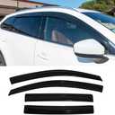Side Window Wind Visor Vent Deflector fit for 2016-2021 Mazda CX9,4pcs Outside Mount Tape On Sun Rain Guards Set CX-9 MA38