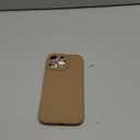 Vooii Compatible with iPhone 16 Pro Max Case, Liquid Silicone Upgrade [Camera Protection] [Soft Anti-Scratch Microfiber Lining] Shockproof Phone Case for iPhone 16 Pro Max 6.9 inch - Light Brown