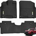 YITAMOTOR Floor Mats Compatible with 2019-2025 Honda Passport, Custom Fit TPE Passport Floor Liners 1st & 2nd Row All Weather Protection, Black